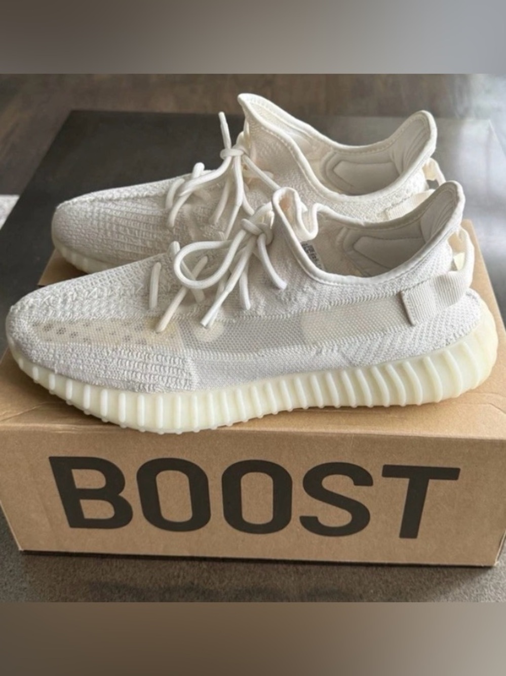 Adidas Yeezy Boost 350 v2 Bone, Size 12 US, Great Condition + OG Box, Authentic!